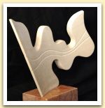 Balcone - 2002 Come un Ritmo - travertino cm 37x27x3.JPG