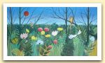 Miriam Bizioli, pannello decorativo con foresta, acrilico su.jpg