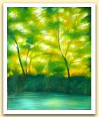 Clementina Macetti, Luce verde, olio su tela.jpg