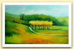 Clementina Macetti, Strada di collina, olio su tela.jpg
