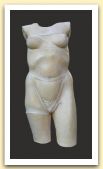 Angelina, gesso e resina acrilica patinata, cm 87x57x37, 1999.JPG