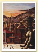 Le ore di Edipo,1988 Olio su tela,cm135x185.jpg