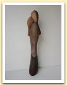 3- Personaggio femminile,112x23x23 cm, carta pesta 1987- 61.jpg