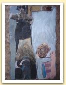 27-Fumatori, tecnica mista su carta amate 40x28,50 cm. 1983.jpg