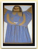 9-Angelo, tecnica mista su tela estroflessa, 40x30 cm. 1992.jpg