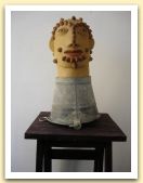 43-Testa virile, terracotta e secchio di lamiera, 50x29x29 cm. 2006.jpg