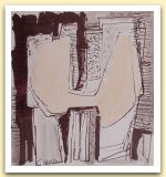 13-Studio, china e acquarello su carta 1984, cm 23,5x24,2.jpg