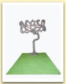 L'albero arrugginito, ferro, stucco, prato sintetico, 42x56x13, 2007.jpg