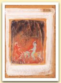 Avere, Dell`incontro di cavalieri, 1988,, tempera e acquerello su carta di vecchio registro, cm 33,5x23,5, collezione Ferney-Voltaire.jpg